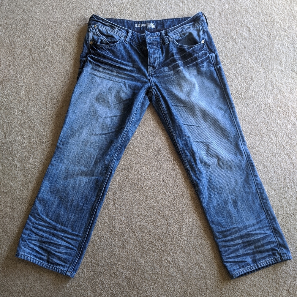 Express Size 8 Cropped Jeans